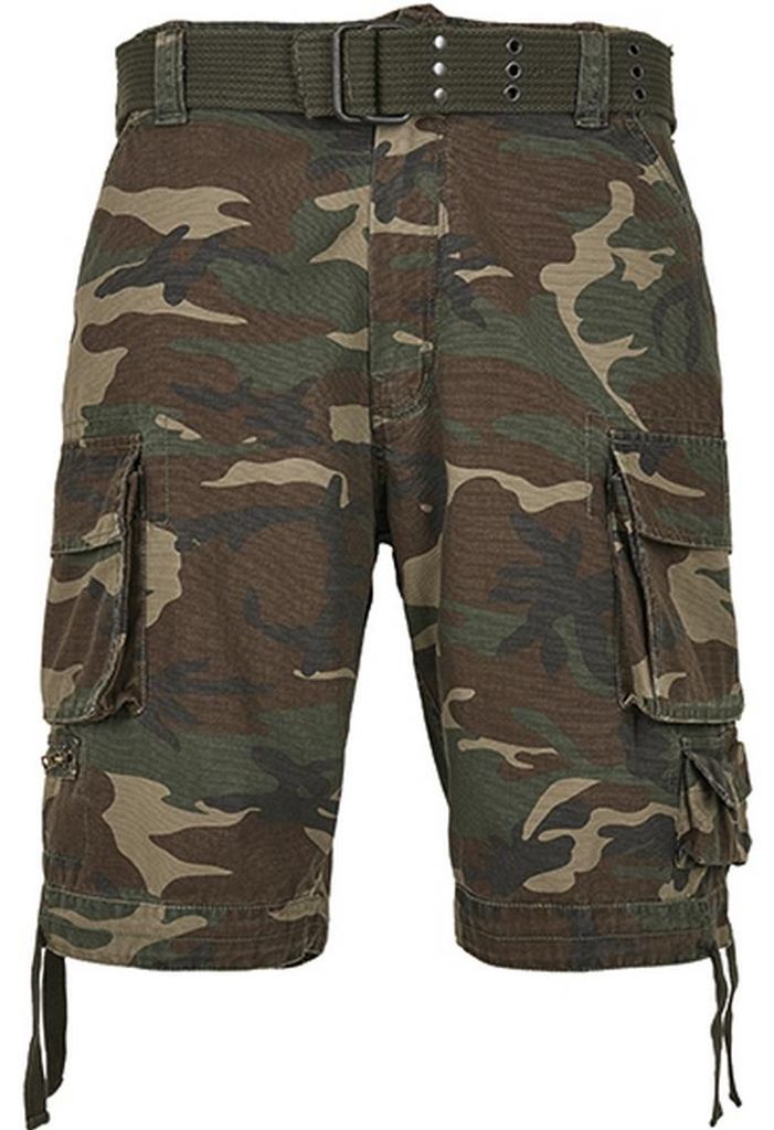 Build Your Brand - "Savage" Cargo-Shorts für Herren LT5667 (3XL) (Waldgrün)