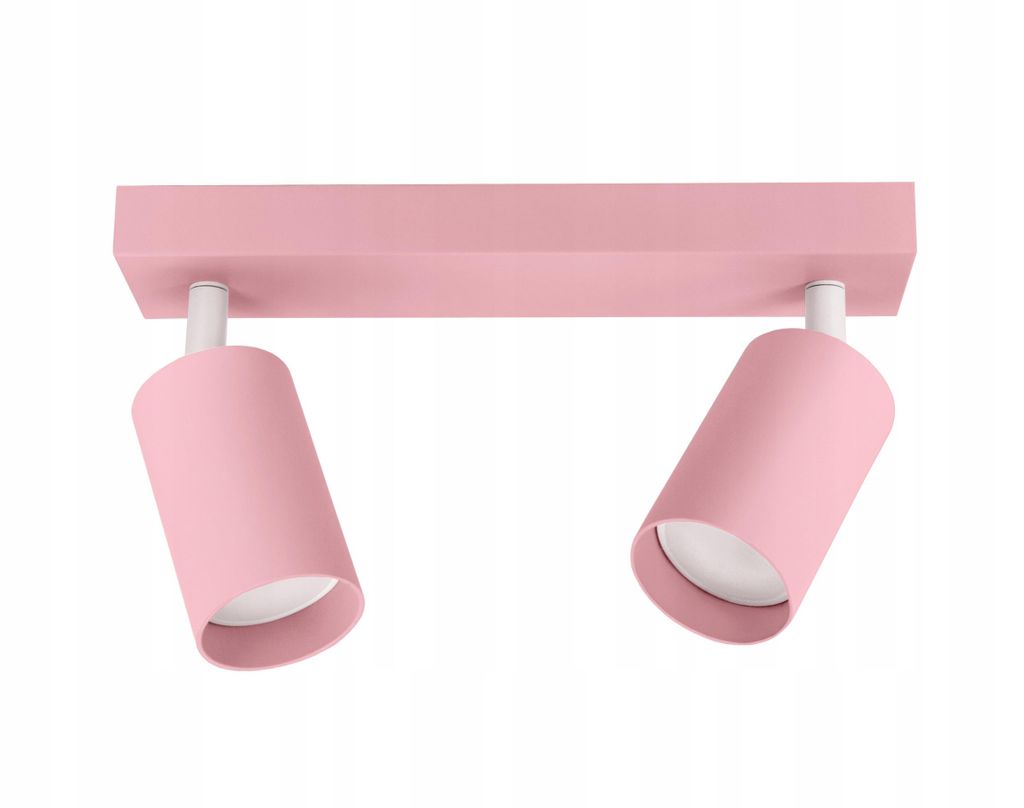 FKL DESIGN Home Deco Deckenlampe Deckenleuchte Kinderleuchte Kinderlampe 2-flammig GU10 Verstellbar Lampenschirm Lampe aus Serie (N975-BZ2-R)