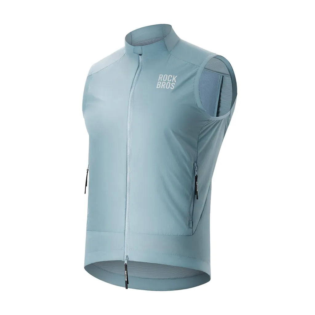 Gilet de sport coupe-vent ultra léger et respirant bleu taille 2XL