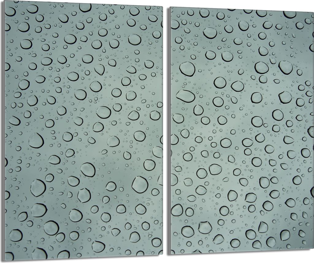 Glasschutzplatte für den Herd 2x30x52 Tropfen