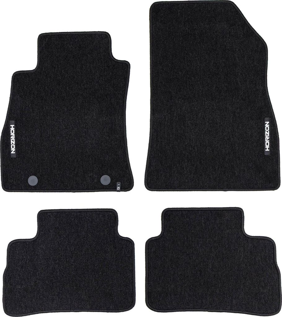 Velours Fußmatten für Nissan Juke I 2010-19 Autoteppich Automatten Schwarz 4tlg