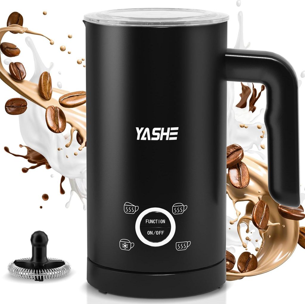 YASHE Milchaufschäumer FS-M01, 500 W, 300 ml, 4-in-1, Produktbild 