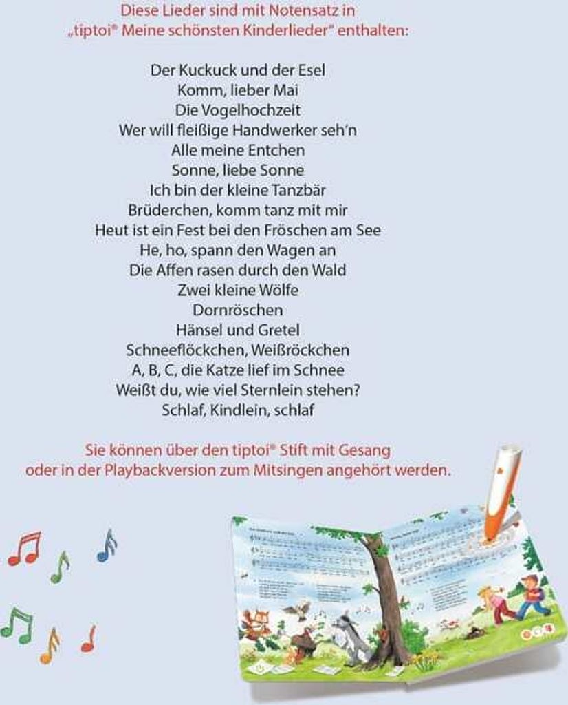 tiptoi® Meine schönsten Kinderlieder Produktbild 10