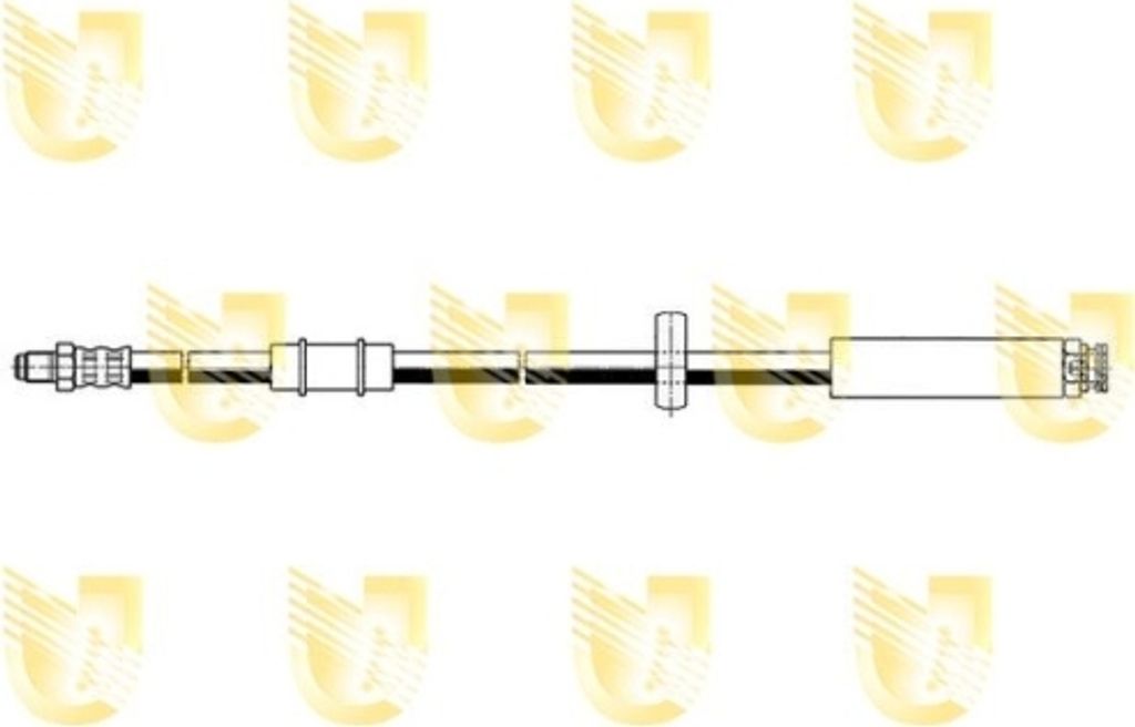1 Bremsschlauch UNIGOM 378029 für CITROËN FIAT PEUGEOT, Vorderachse beidseitig