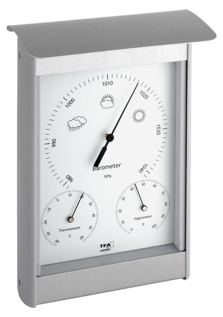 TFA - Station météo analogique d'extérieur en aluminium Image du produit 