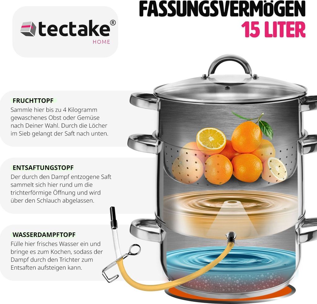 Dampfentsafter Ø 26 cm Produktbild 6
