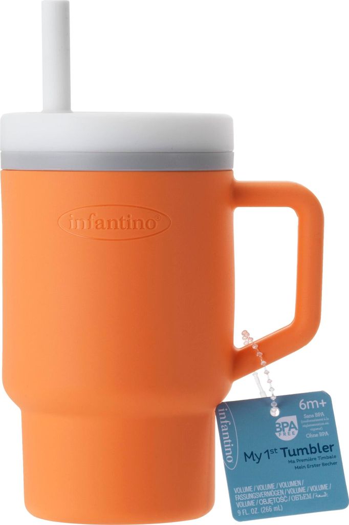 My First INFANTINO Becher 266ml ORANGE Produktbild 