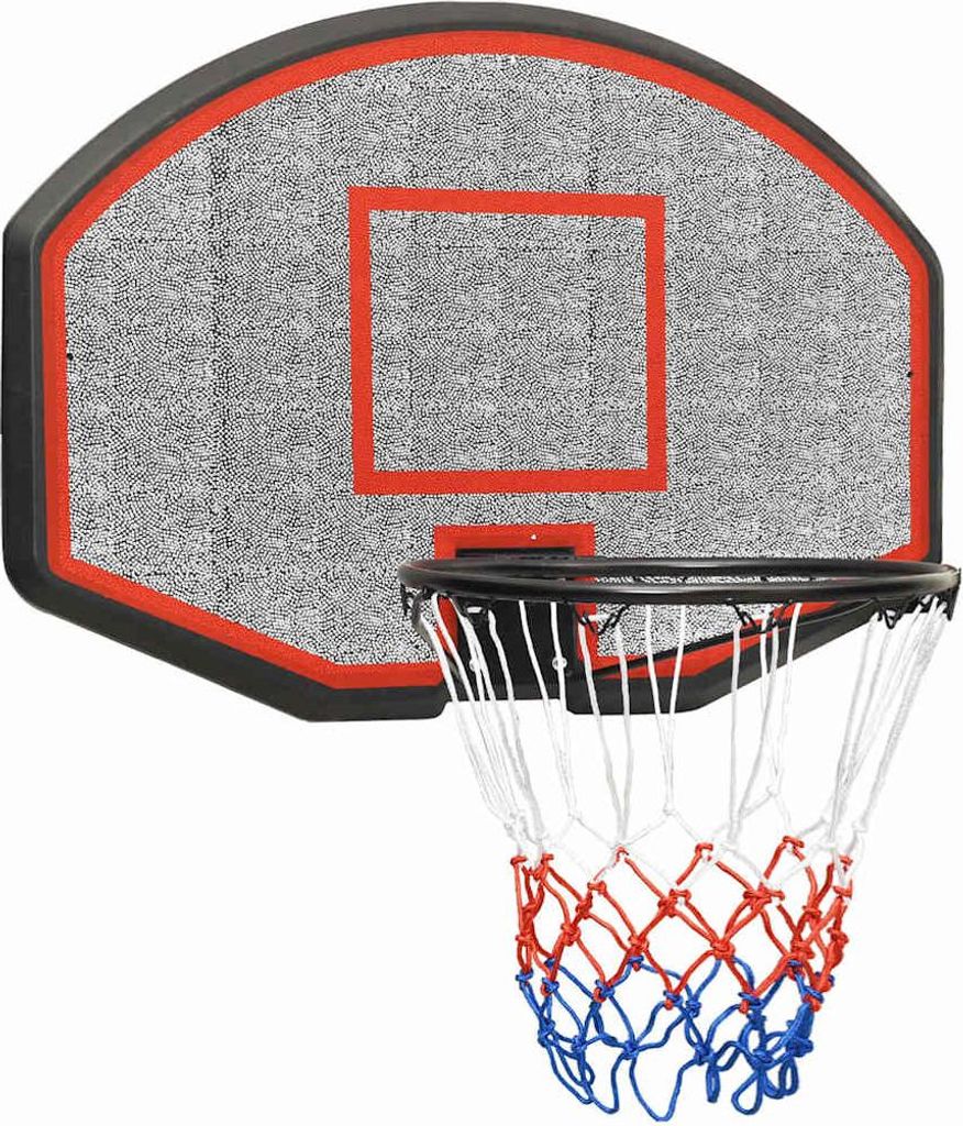 vidaXL Basketballkorb Schwarz 71x45x2 cm Polyethylen
