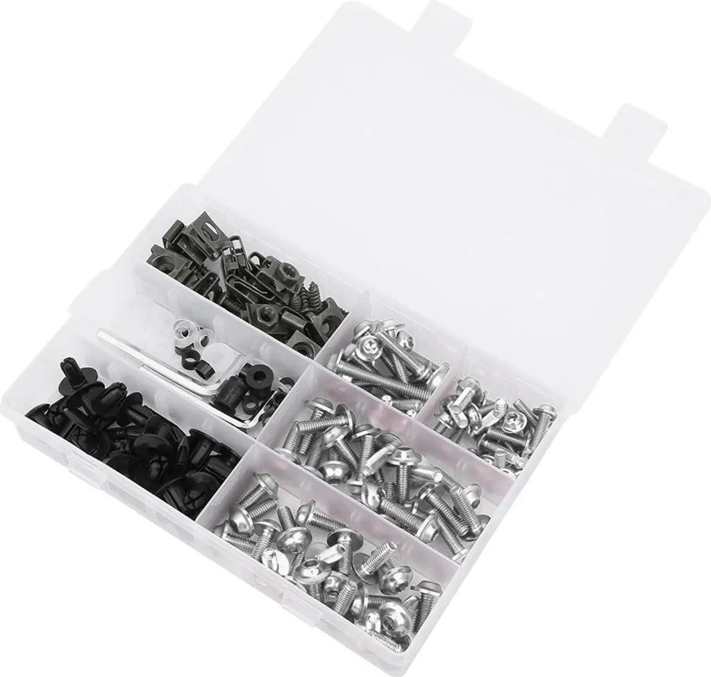 Recensione Kit 198 Viti Moto Argento M5 M6 - Kit Montaggio Carenatura
