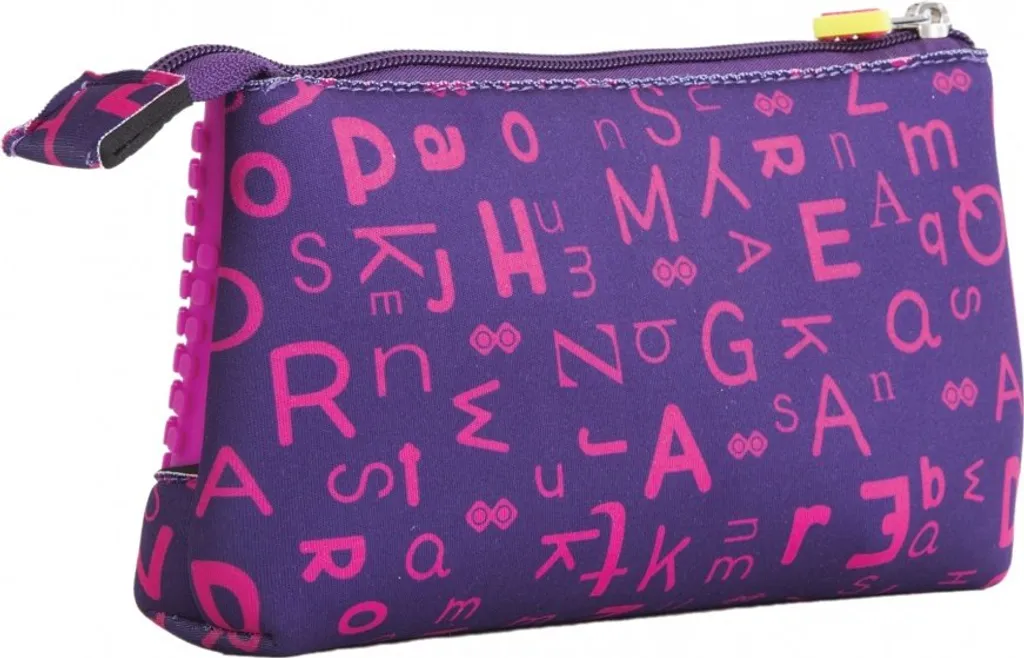 Sachet violet 20 cm en silicone à pixels - Design souple et robuste - 2