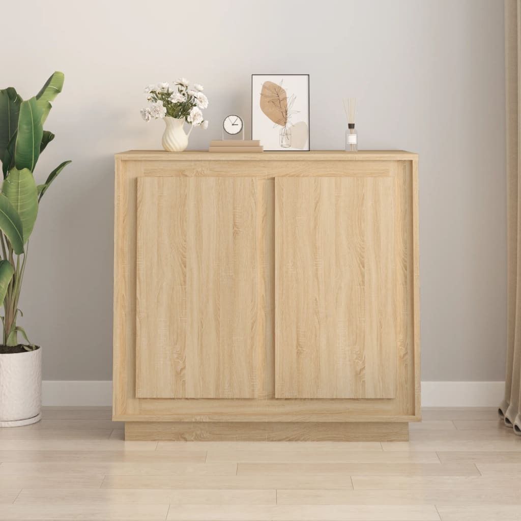 Maison Exclusive - Sideboard Sonoma-Eiche 80x34x75 cm Holzwerkstoff