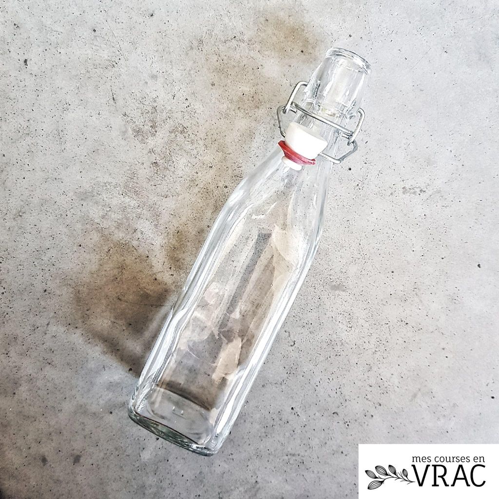 Bouteille en verre transparent - Bouchon Swing Image du produit 