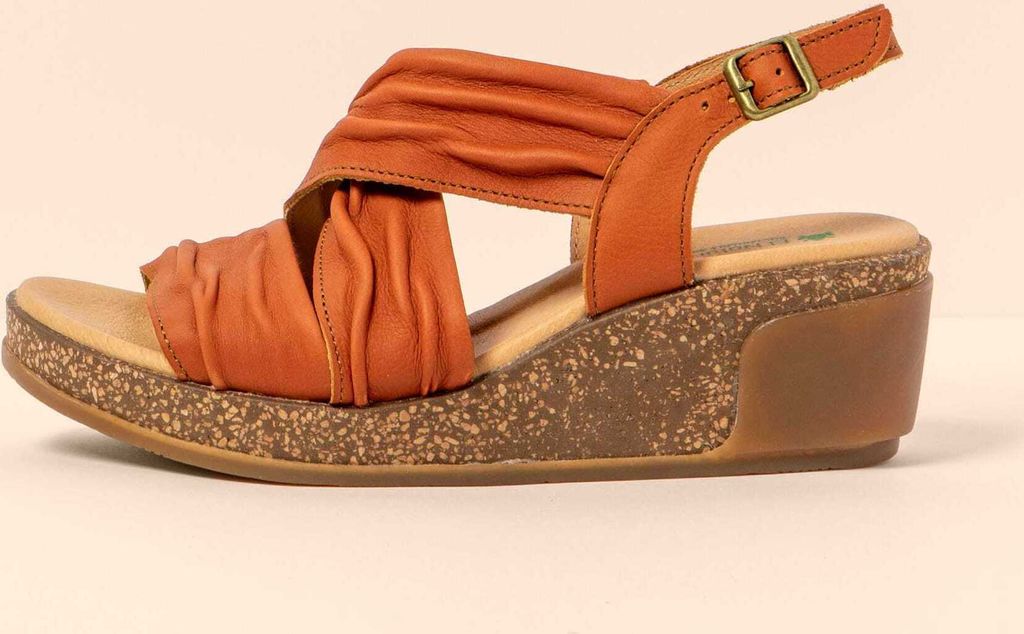 El Naturalista Sandalen Damen N5117 WAX NAPPA TOFFEE / LEAVES Farbe Braun