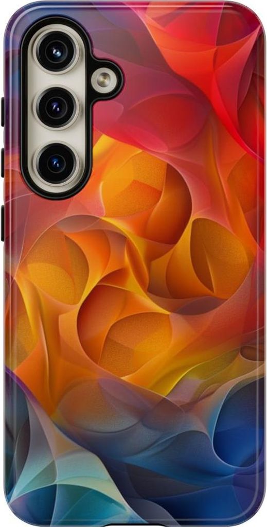 Bunte abstrakte Farbformen – Hülle Kompatibel mit Samsung Galaxy S24