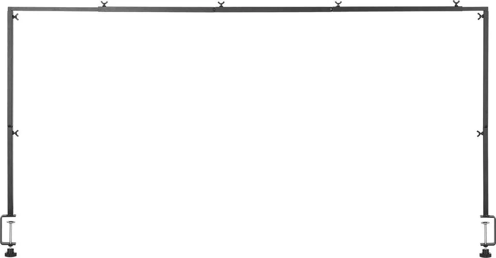 Support de Canne à Pêche de Table en Arc Ajustable 28-98 Pouces Noir