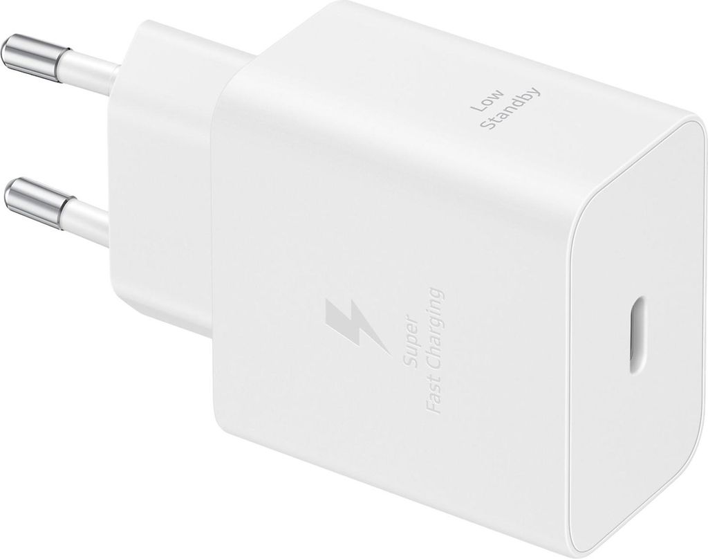 Samsung Original Power Adapter mit USB-C-Kabel - Ladegerät - USB-C-Anschluss - Schnellladung - 45 Watt - 1,8 Meter - Weiß