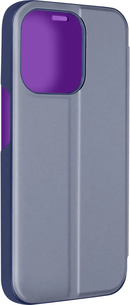 Custodia iPhone 15 Pro Max Viola Specchio - Stand & View Design