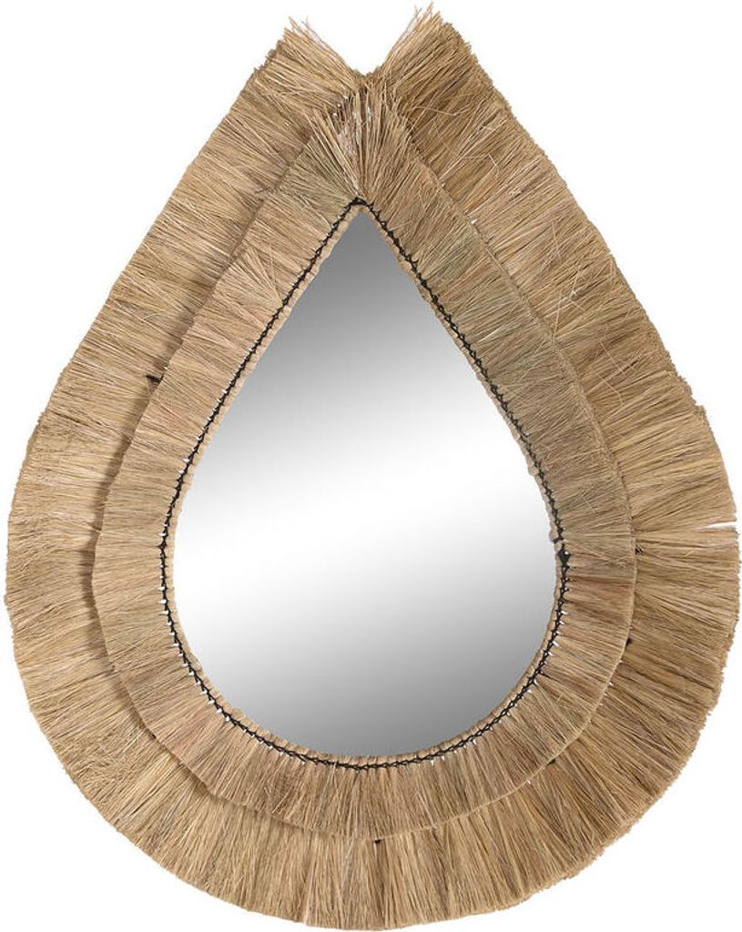Wandspiegel DKD Home Decor 62 x 5 x 80 cm natürlich Träne Jute
