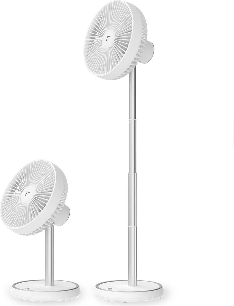 Fakir MWL 10 Standventilator (Kabellos, Teleskopständer, 4 Geschwindigkeiten, 3 Windmodi, 90° horizontale & -5° bis 35° vertikale Oszillation, ...