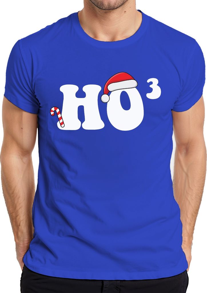 Ho Ho Ho Mathemathik Mathelehrer - Weihnachten Weihnachtsgeschenk Christmas Herren T-Shirt, Blau, XXL