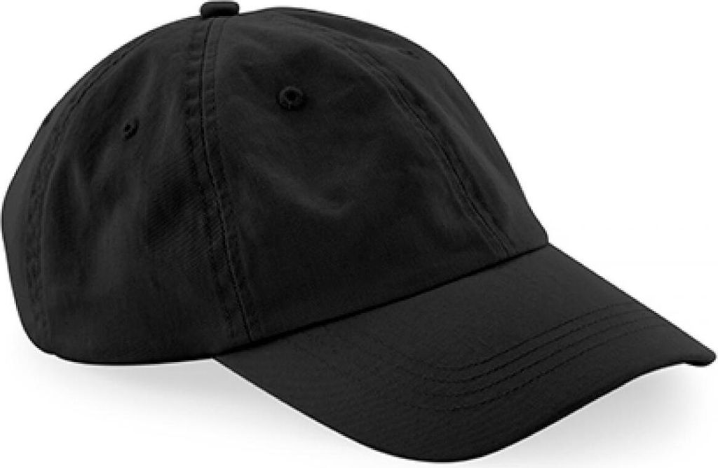 Beechfield B652N | Organic Baumwolle 6 Panel Dad Cap - Farbe: Black - Größe: One Size