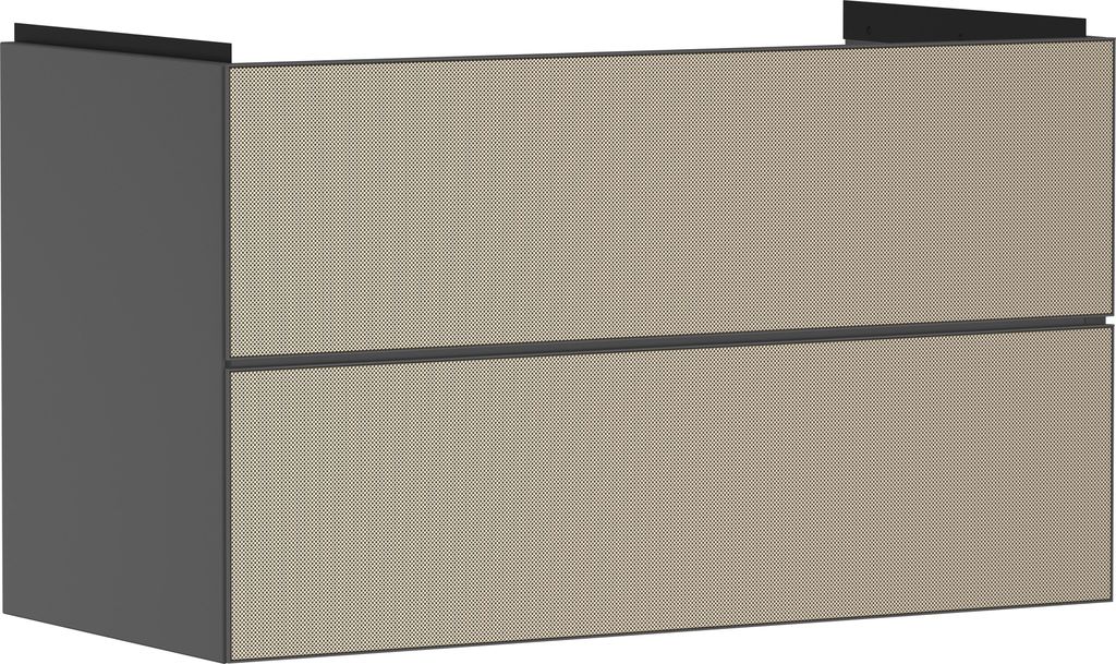 hansgrohe Xevolos E Waschtischunterschrank, 2 Schubkästen, SoftClose, 980x475x555mm, für den Waschtisch, 54183390