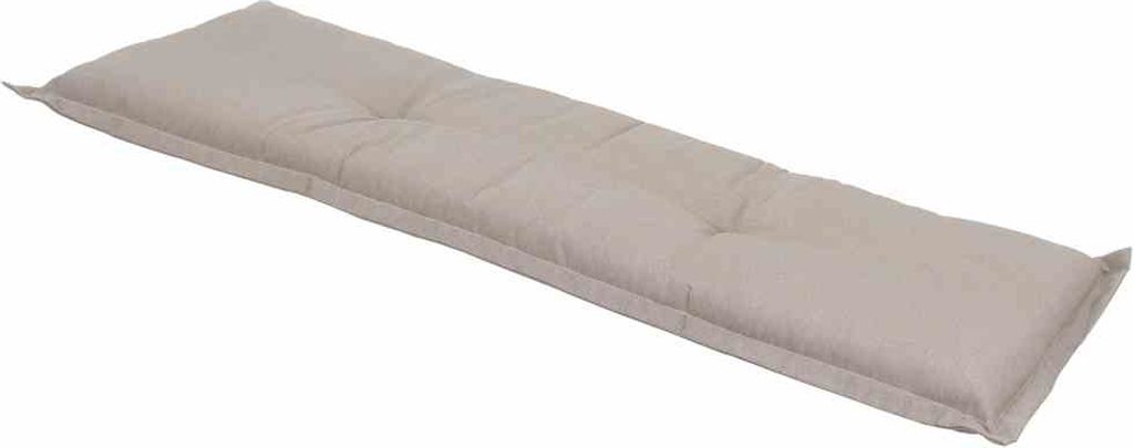Bankauflage >Panama< in taupe, 50% Baumwolle, 45% Polyester - 140x8x48cm (BxHxT)