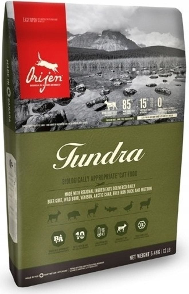 Orijen Tundra, Dospělý jedinec, Koza, Kanec, Kachna, 5,4 kg Obrázek produktu 