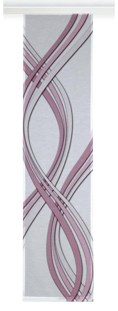 Flächenvorhang „Lola“: Rosa / 245x60cm Farbe: Rosa Größe Produktbild 