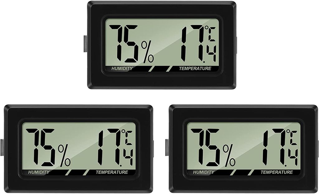 Kaufe Wandhängende Mini-Elektronikuhr, digitales Thermometer und  Hygrometer, Uhr, Luftfeuchtigkeitsmesser, Raumthermometer