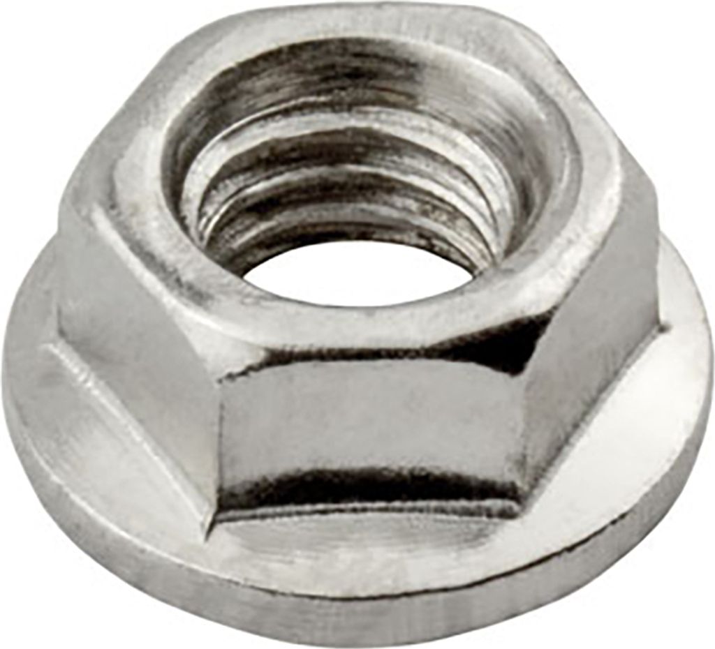 KLAK Flanschmutter Sperrzahnmutter Sechskantmutter Bundmutter M6 - 10 Stück