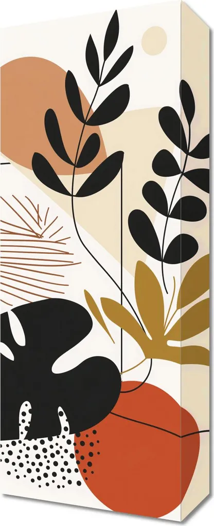 Quadro Decorativo 20x50 Foglia Sospesa - Valorizza i Piccoli Spazi