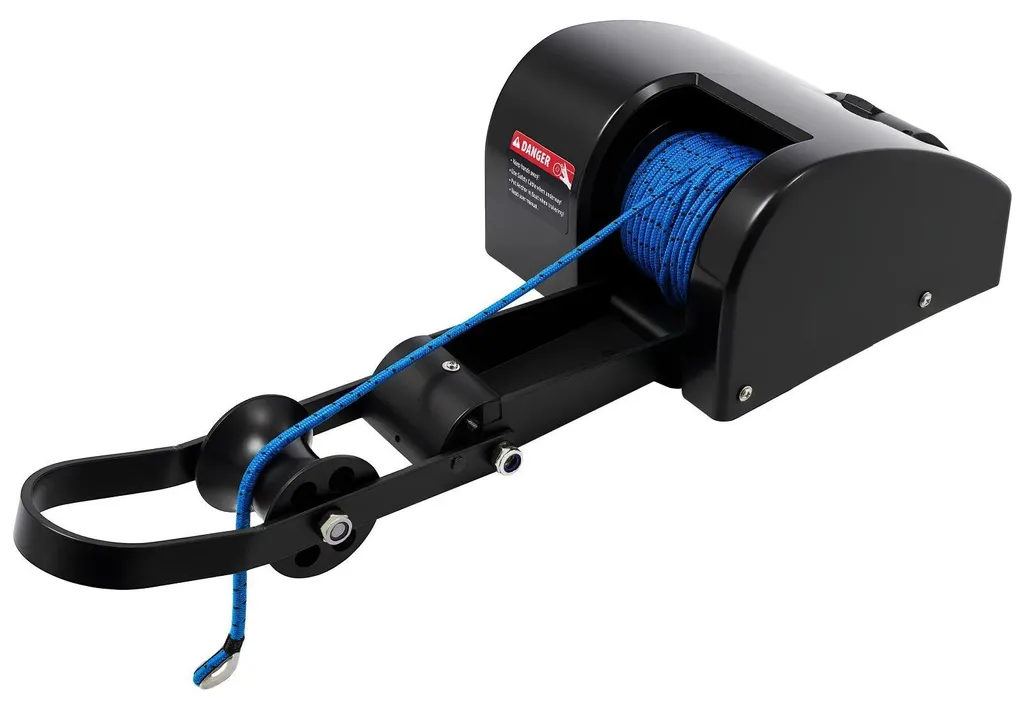 Guindeau électrique à chute libre 12V pour bateau avec câble tressé 30m