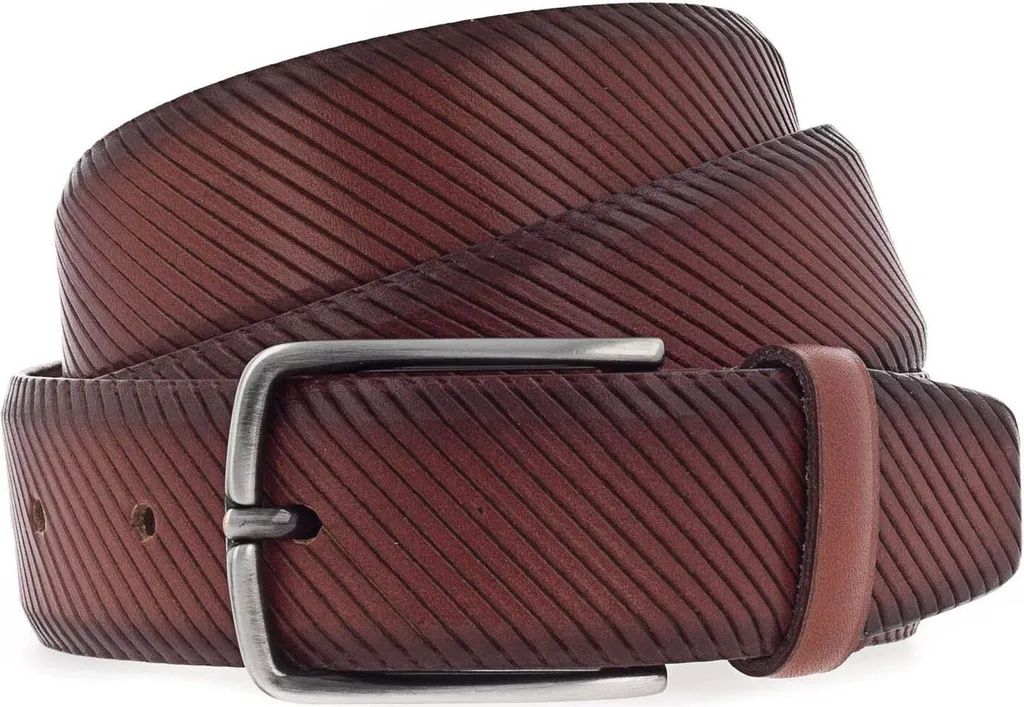 Vanzetti Pelle cintura 35mm Leather Belt W115 Cognac marrone