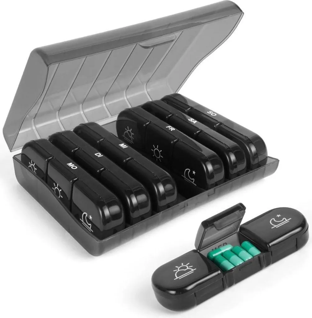 Organizer Medicine ACWOO 7 Giorni 21 Griglie BPA Free Portatile
