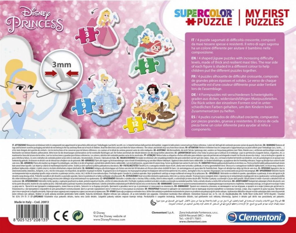 CLEMENTONI Moje první puzzle Disney princezny | Kaufland.cz