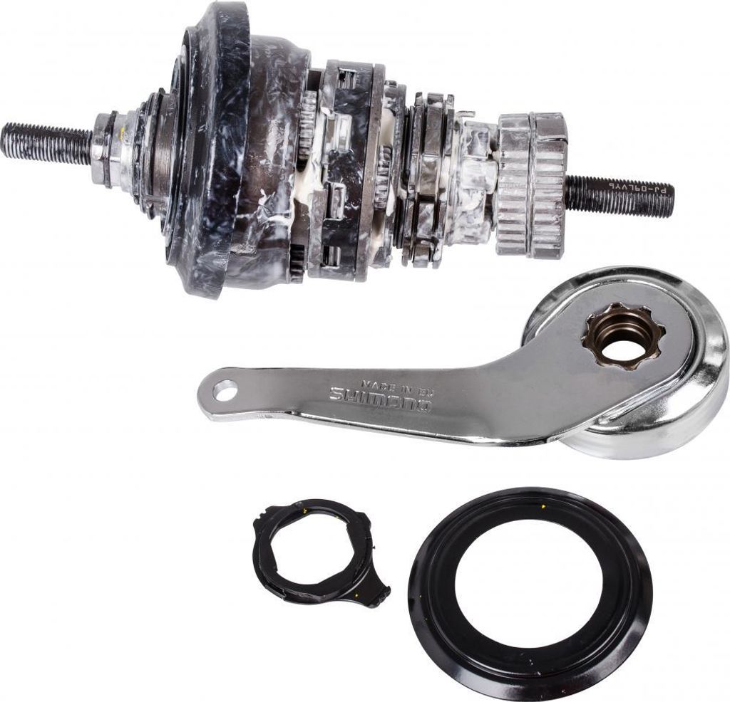 SHIMANO Getriebeeinheit für SG-C3001-7C 175,5 mm Achslänge Silber inkl. Brems...