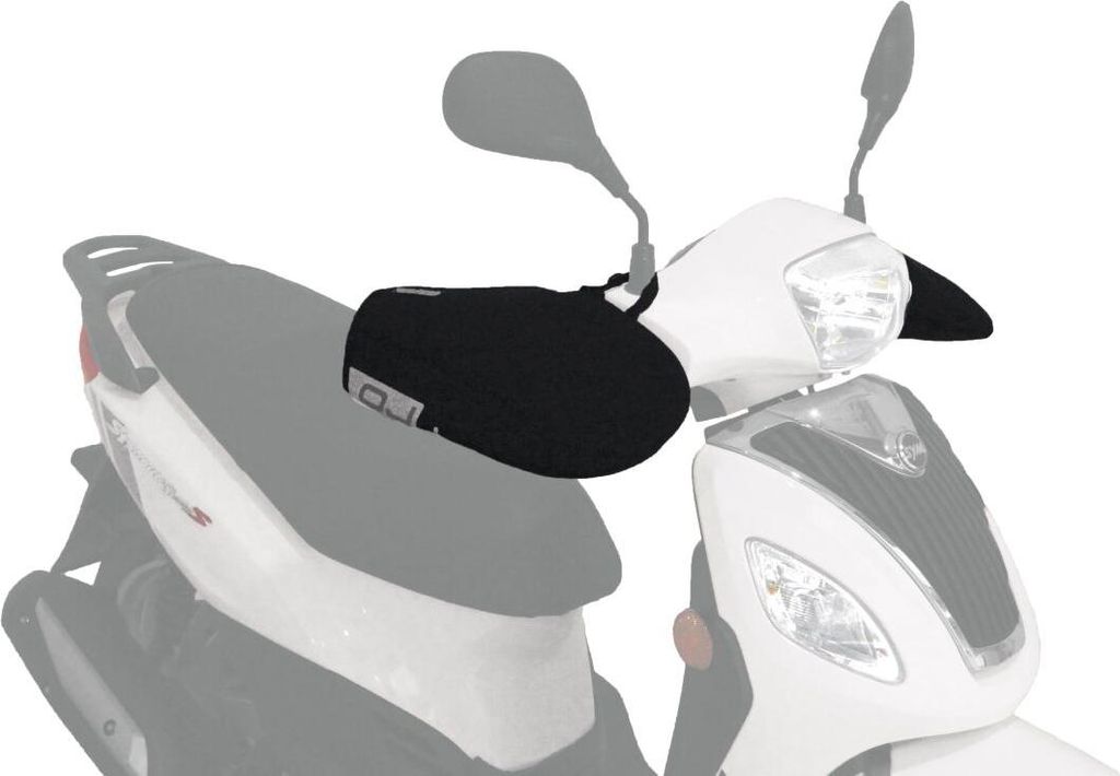 OJ Mini Pro Hand, Handgriffabdeckung, Motorrad, Schwarz, Grau, Stoff, Synthetisch