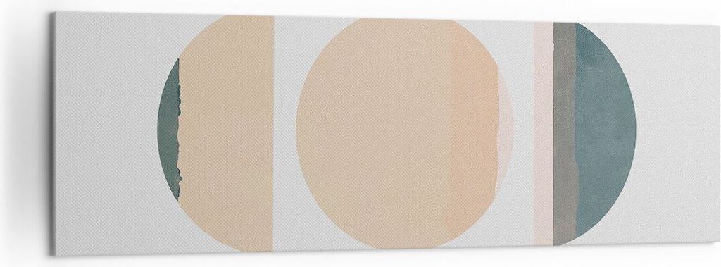 Bild auf Leinwand - Leinwandbild - Einteilig - Abstraktion Rad Halbkreis - 160x50cm - Wand Bild - Wanddeko - Wandbilder - Leinwanddruck - Bilder - ...