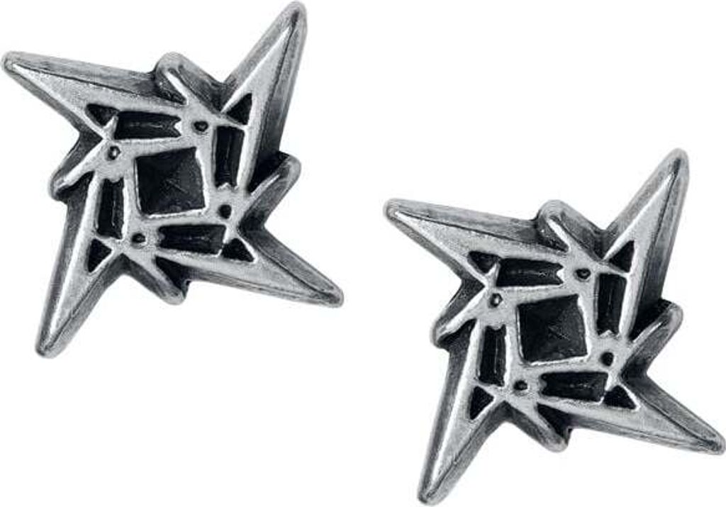 Metallica Ohrstecker Uni Ninja Star Logo schwarz Standard