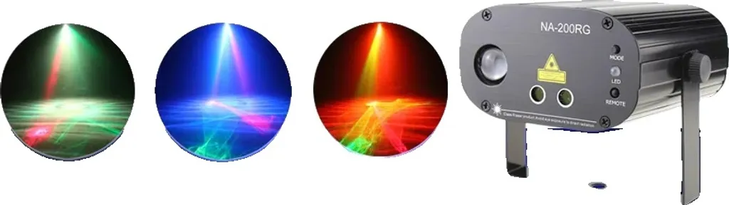 Projecteur laser LED RVB avec télécommande et boîtier métal robuste - 2
