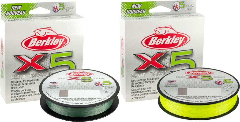 Berkley x5 Braid Flame Green 0,25 mm 150 m 27,0 kg Angelschnur