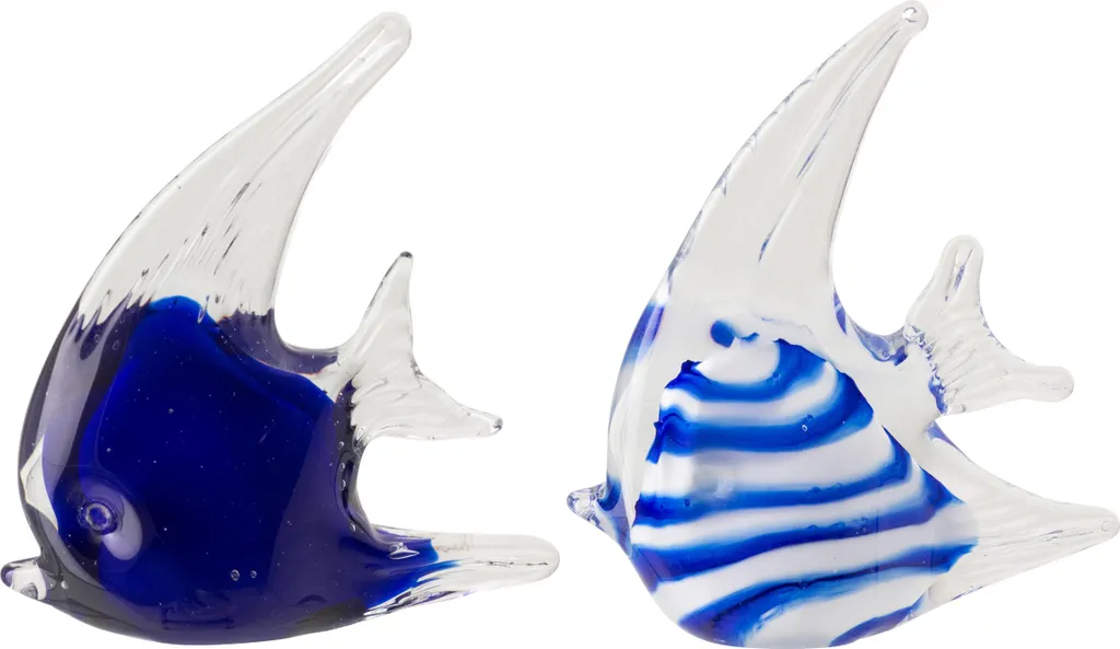 Presse-papier Poisson Verre Bleu - Empêchez vos Papiers de s'Envoler