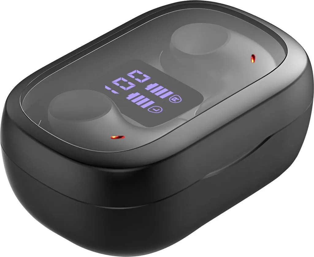 Écouteurs Avizar TWS Bluetooth 5.3 Stéréo avec Réduction de Bruit ANC Noir