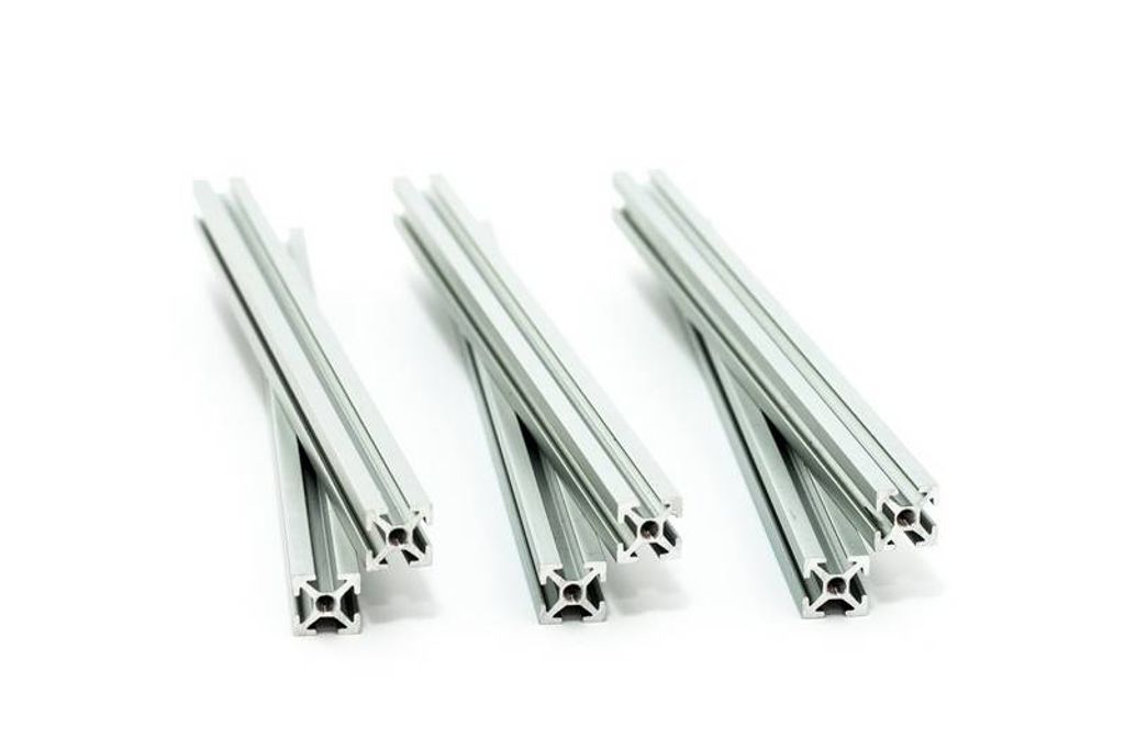 MakerBeam Aluminiumprofil, 10x10, klar eloxiert, silber - Länge: 150 mm - Stück: 6