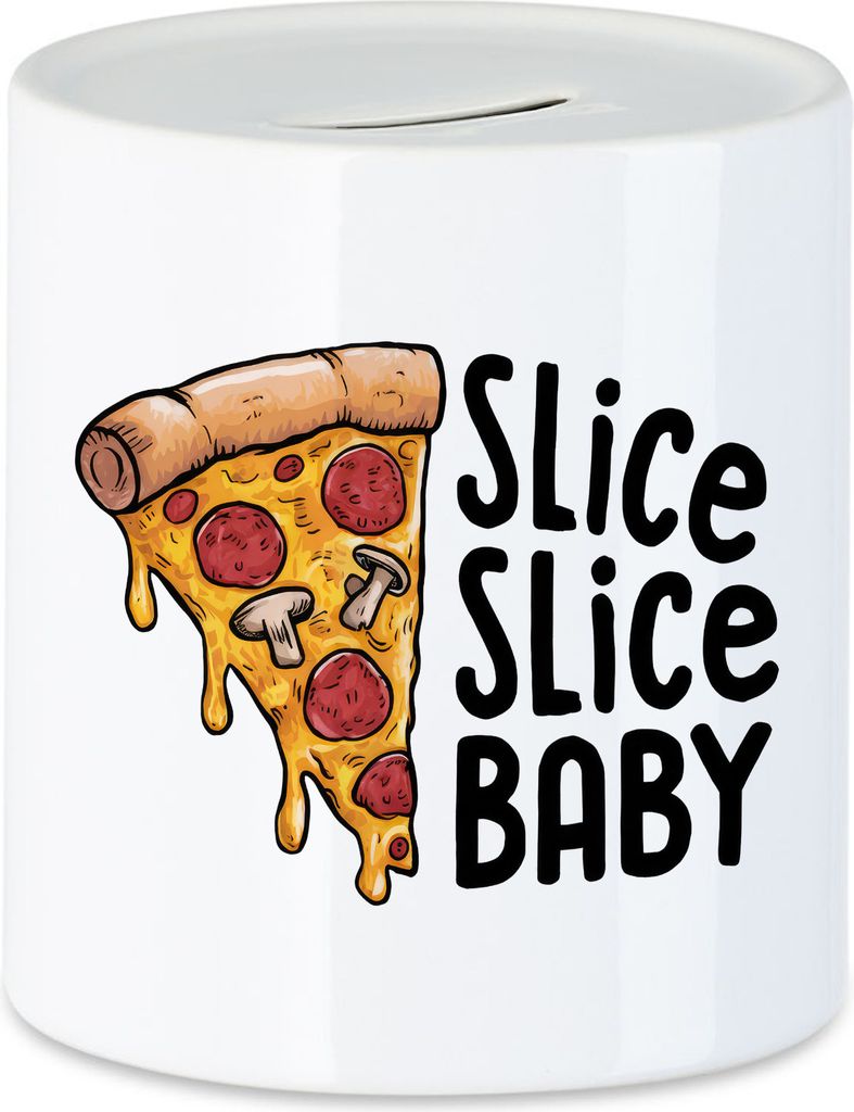 Slice Slice Baby Spardose Pizza Pizzabäcker Italien Pizzaliebhaber Pizzeria Pizza baker