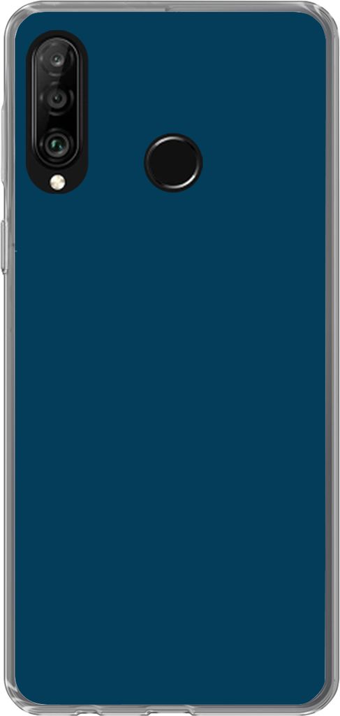 MuchoWow Handyhülle Schutzhülle Hülle für Telefoonhoesje Huawei P30 Lite Indigo - Palette - Farben Silikon Softcase Handy Hülle - Handyhülle