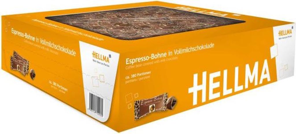 Hellma Espresso-Bohne in Vollmilchschokolade 380 Stk Produktbild 