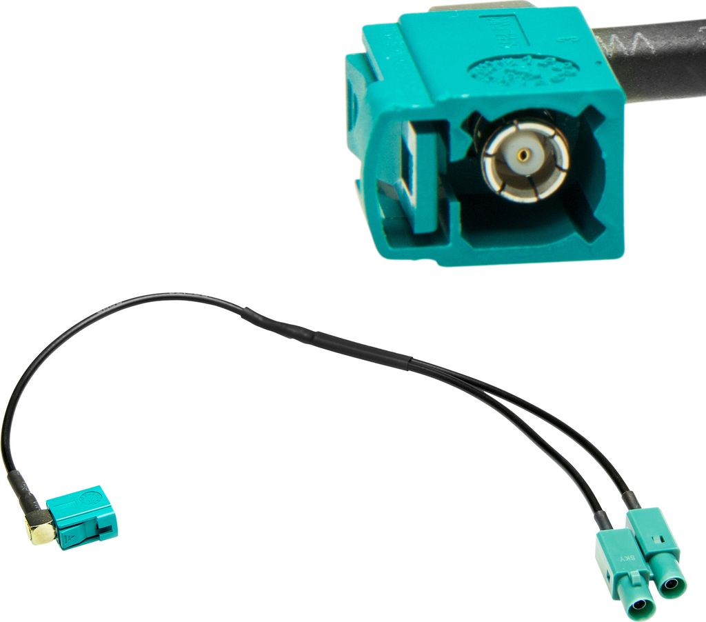 FAKRA Antennenadapter auf Doppel Fakra Splitter Verteiler Antenne Kabel Auto
