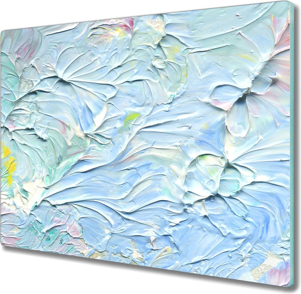 Coloray Herdabdeckplatte 60x52 cm Schneidebrett Kochplattenabdeckung Küchenbrett Hackbrett - Pastellfarbe